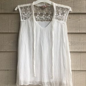 Unique White Lace Blouse